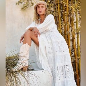 Free People Mockingbird Maxi Dress in White
